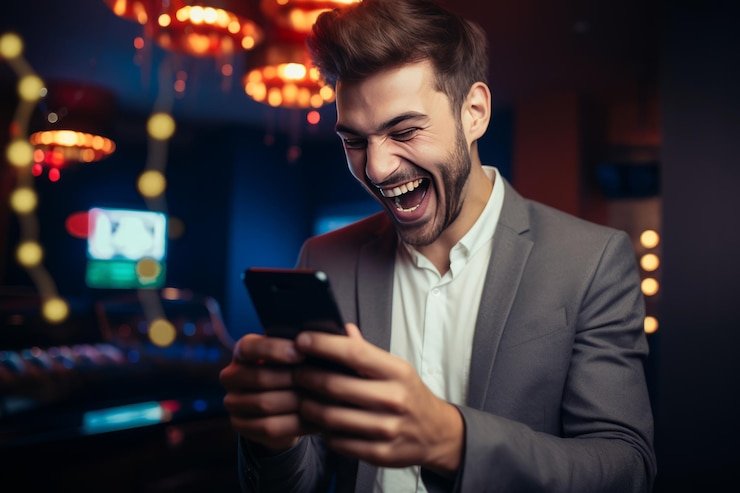 Tampilan antarmuka Slot Games fomototo di layar smartphone Android